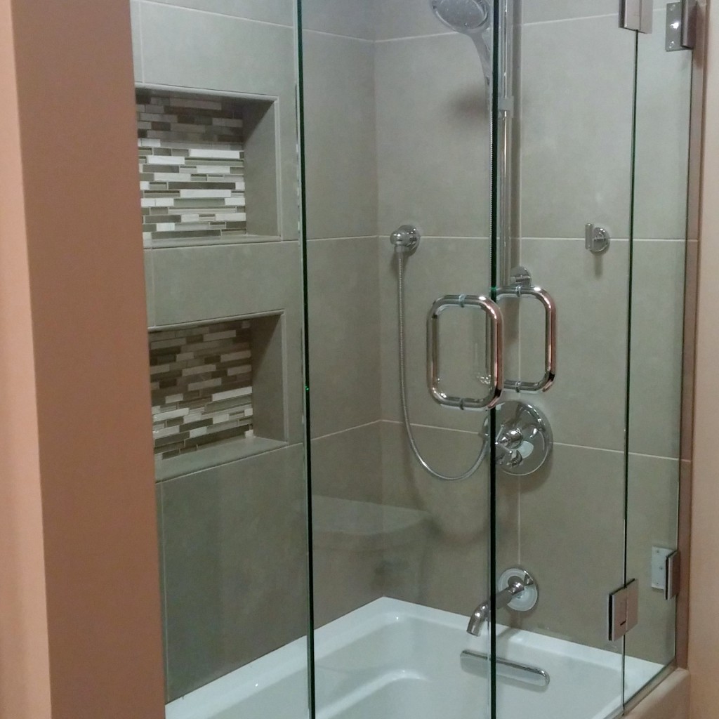 bathroom shower doors and curtains update